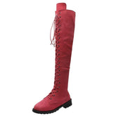 Fabric Over Knee High Boots Women&