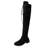 Fabric Over Knee High Boots Women&