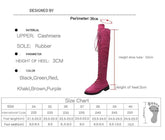 Fabric Over Knee High Boots Women&