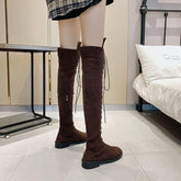 Fabric Over Knee High Boots Women&