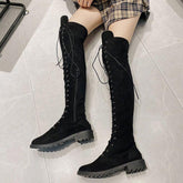 Fabric Over Knee High Boots Women&