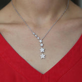 Fashion 7 Stars Necklaces Charm Jewelry - Touchy Style .