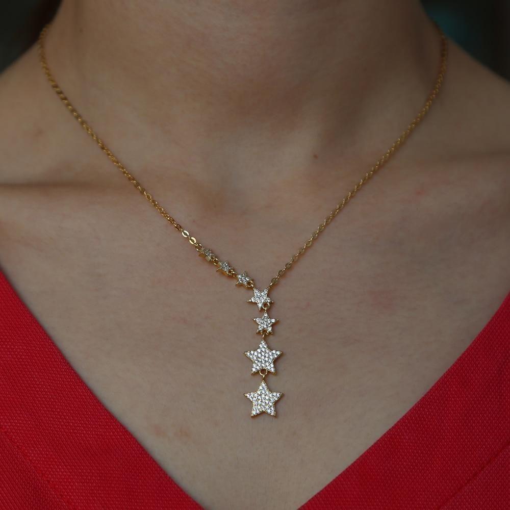 Fashion 7 Stars Necklaces Charm Jewelry - Touchy Style