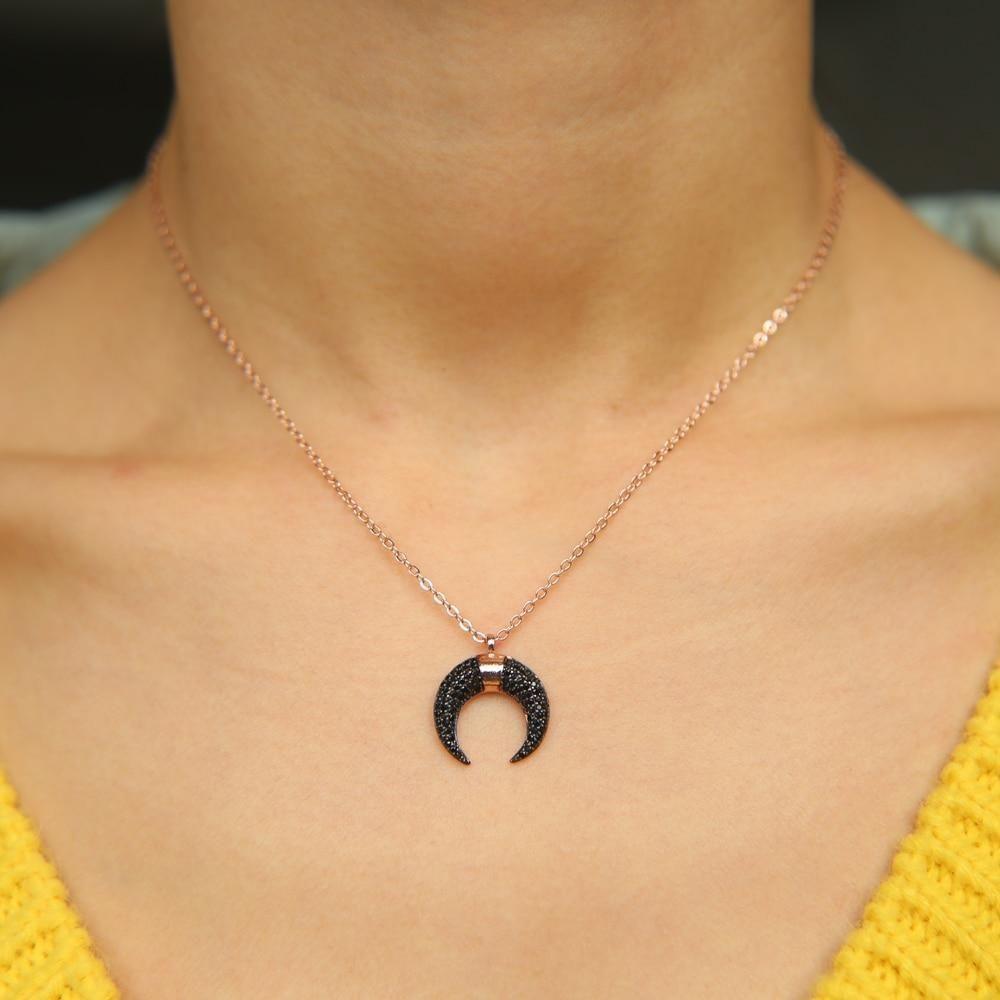 Fashion Black Moon Necklaces Charm Jewelry - Touchy Style