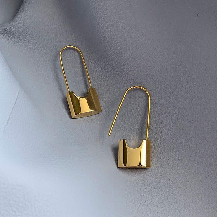 Fashion Metal Lock Unusual Earrings Charm Jewelry XYS0216 - Touchy Style