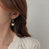 Fashion Pearl Geometric Golden Long Earrings Charm Jewelry XYS0121 - Touchy Style