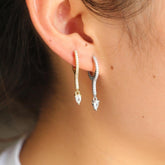 Fashion Tear Drop Crystal Earrings Charm Jewelry - Touchy Style