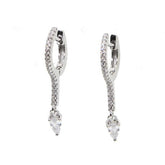 Fashion Tear Drop Crystal Earrings Charm Jewelry - Touchy Style .