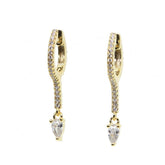 Fashion Tear Drop Crystal Earrings Charm Jewelry - Touchy Style .