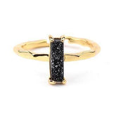 Finger Rings Charm Jewelry 32 Styles Natural Druzy Stone 