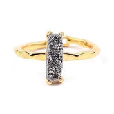 Finger Rings Charm Jewelry 32 Styles Natural Druzy Stone 