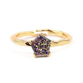 Finger Rings Charm Jewelry 32 Styles Natural Druzy Stone 