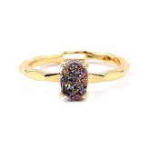 Finger Rings Charm Jewelry 32 Styles Natural Druzy Stone 