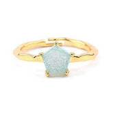 Finger Rings Charm Jewelry 32 Styles Natural Druzy Stone 