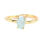 Finger Rings Charm Jewelry 32 Styles Natural Druzy Stone 