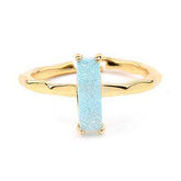 Finger Rings Charm Jewelry 32 Styles Natural Druzy Stone 