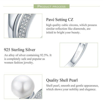 Finger Rings Charm Jewelry - Rounded Pearl - BOS33 - Touchy Style