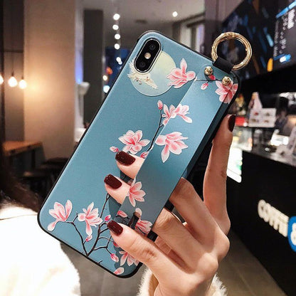 Floral Brown Cute Phone Cases For iPhone 13 Pro 11 12 7 8+ SE 2 6 Plus X XS XR - Touchy Style