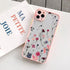 Flower Painted Cute Phone Cases For iPhone X XS MAX XR 6s 7 8 Plus SE 2 12 11 pro MAX - Touchy Style