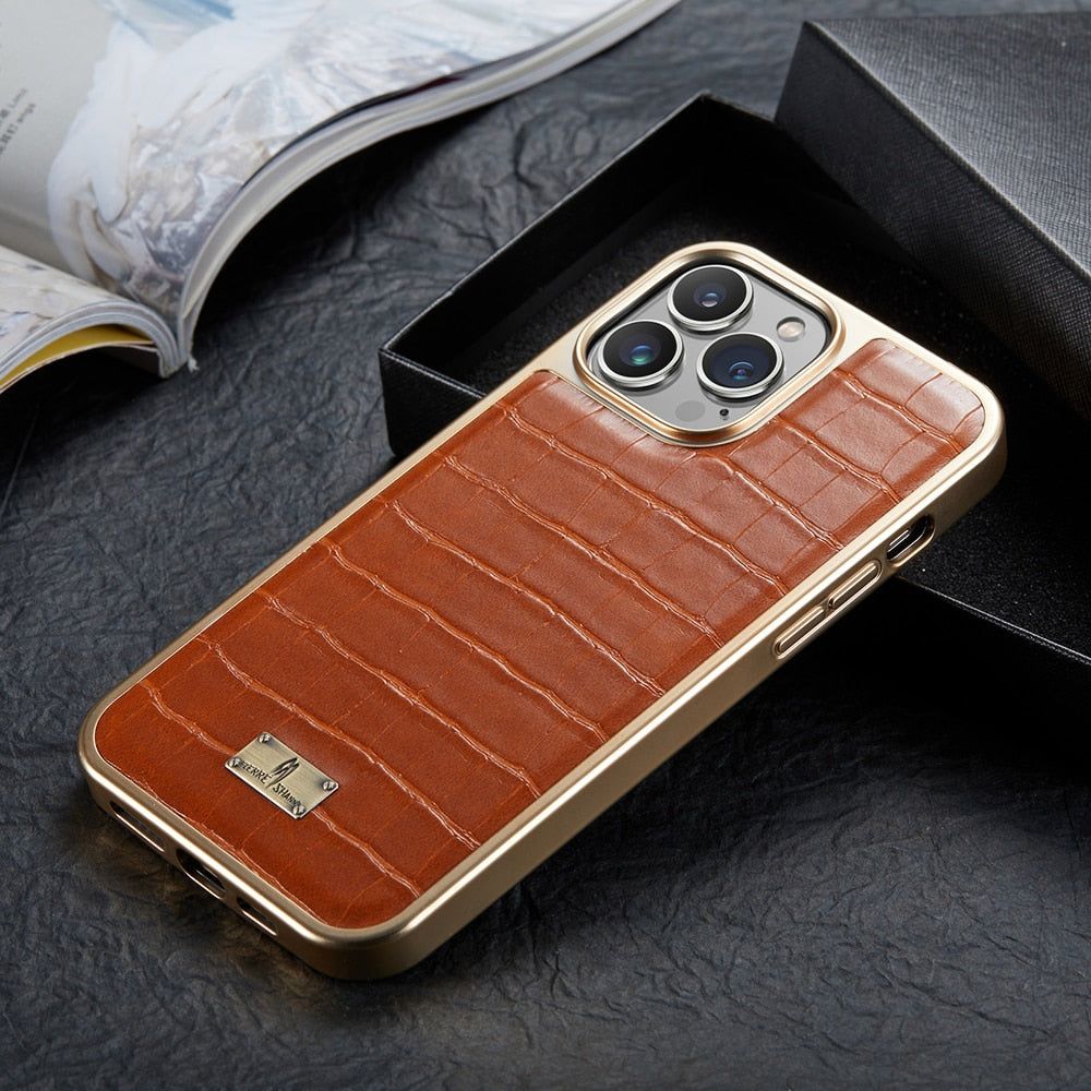 Senior Elegant Square Pu Leather Phone Case For Iphone 13 Pro Max