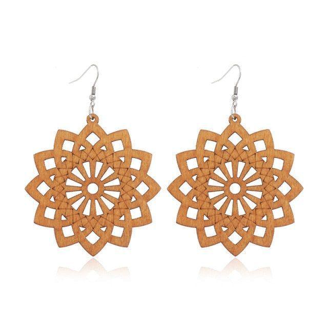 Geometric Big Dangle Earrings Charm Jewelry DS0425 - Touchy Style