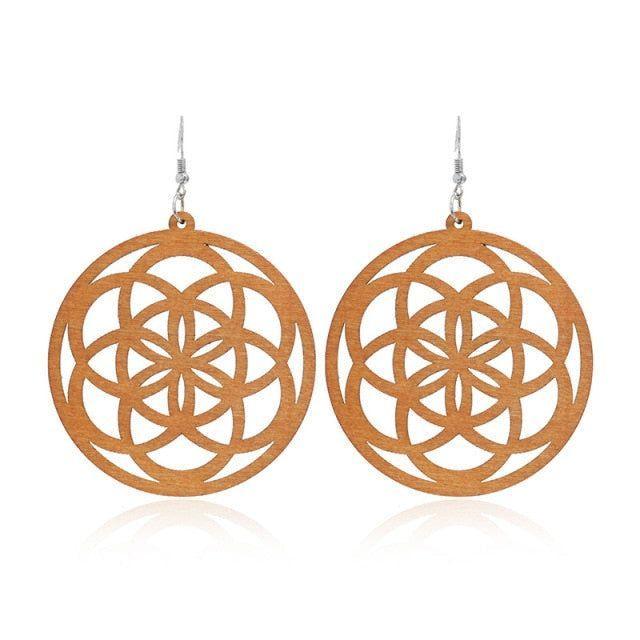 Geometric Big Dangle Earrings Charm Jewelry DS0425 - Touchy Style