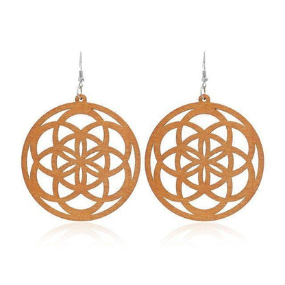 Geometric Big Dangle Earrings Charm Jewelry DS0425 - Touchy Style