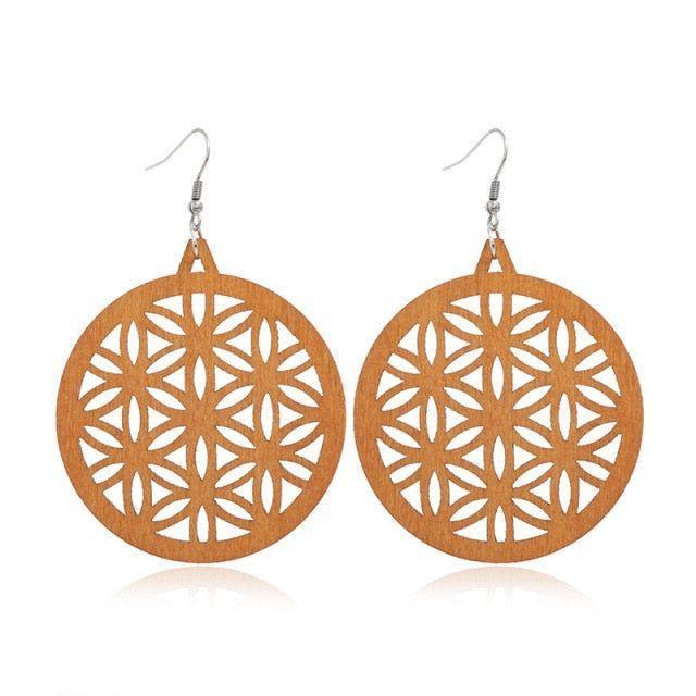 Geometric Big Dangle Earrings Charm Jewelry DS0425 - Touchy Style