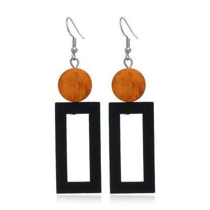 Geometric Big Dangle Earrings Charm Jewelry DS0425 - Touchy Style