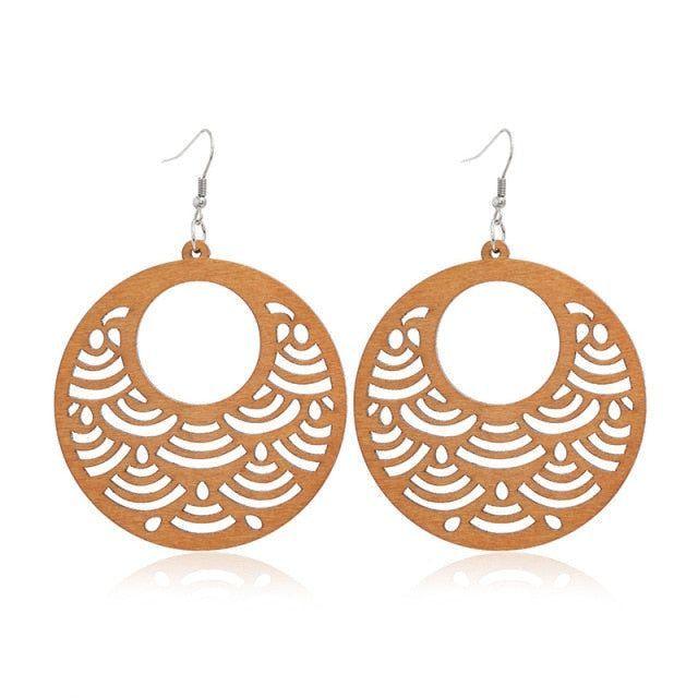 Geometric Big Dangle Earrings Charm Jewelry DS0425 - Touchy Style