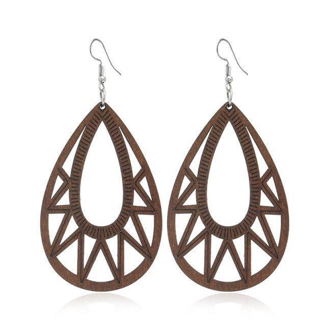 Geometric Big Dangle Earrings Charm Jewelry DS0425 - Touchy Style