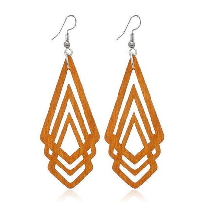 Geometric Big Dangle Earrings Charm Jewelry DS0425 - Touchy Style