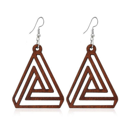 Geometric Big Dangle Earrings Charm Jewelry DS0425 - Touchy Style