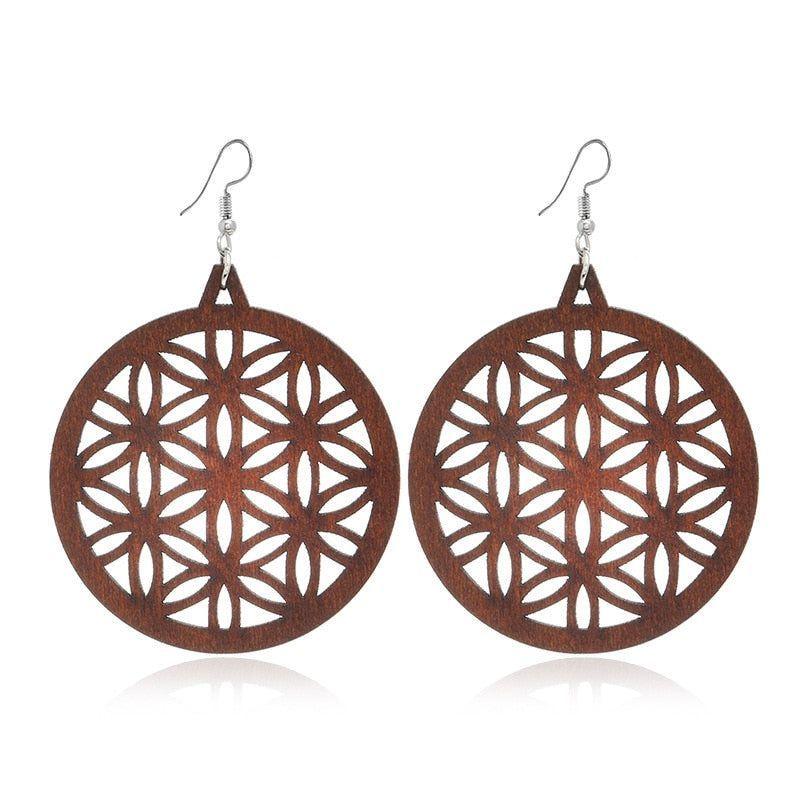 Geometric Big Dangle Earrings Charm Jewelry DS0425 - Touchy Style