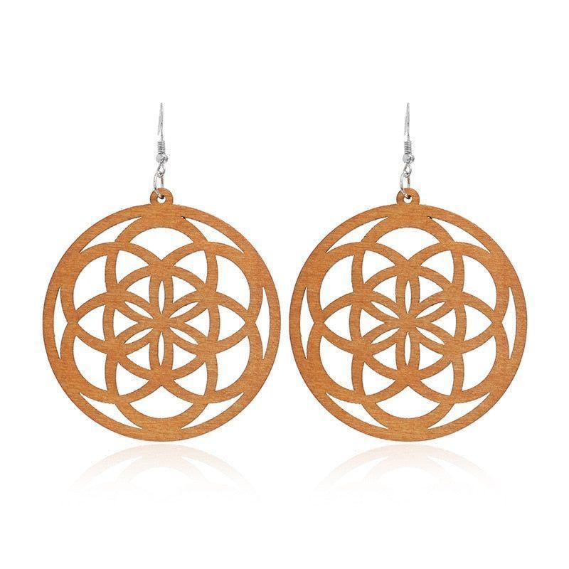 Geometric Big Dangle Earrings Charm Jewelry DS0425 - Touchy Style