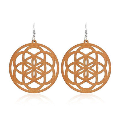 Geometric Big Dangle Earrings Charm Jewelry DS0425 - Touchy Style