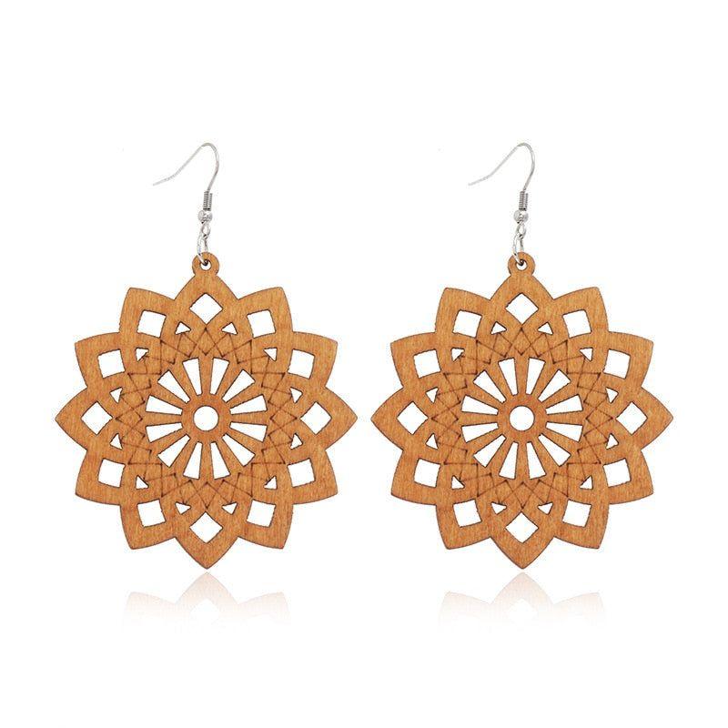 Geometric Big Dangle Earrings Charm Jewelry DS0425 - Touchy Style