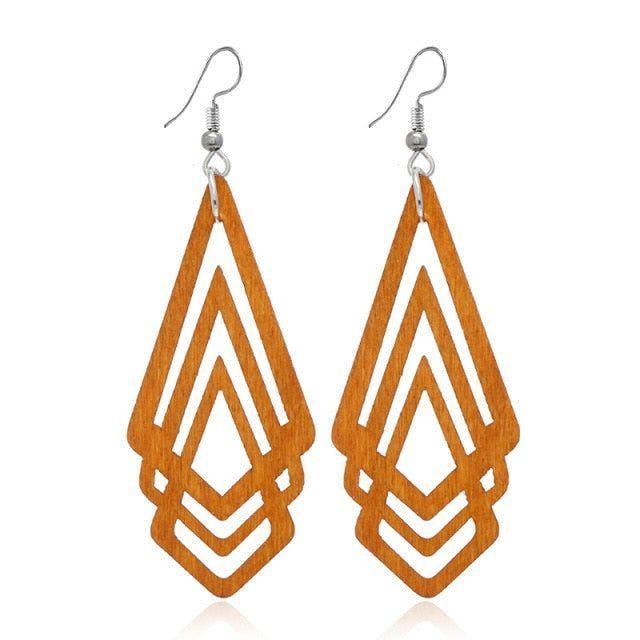 Geometric Big Dangle Earrings Charm Jewelry DS0425 - Touchy Style