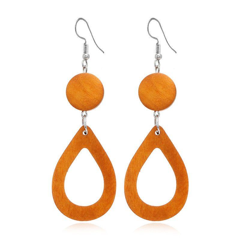 Geometric Big Dangle Earrings Charm Jewelry DS0425 - Touchy Style