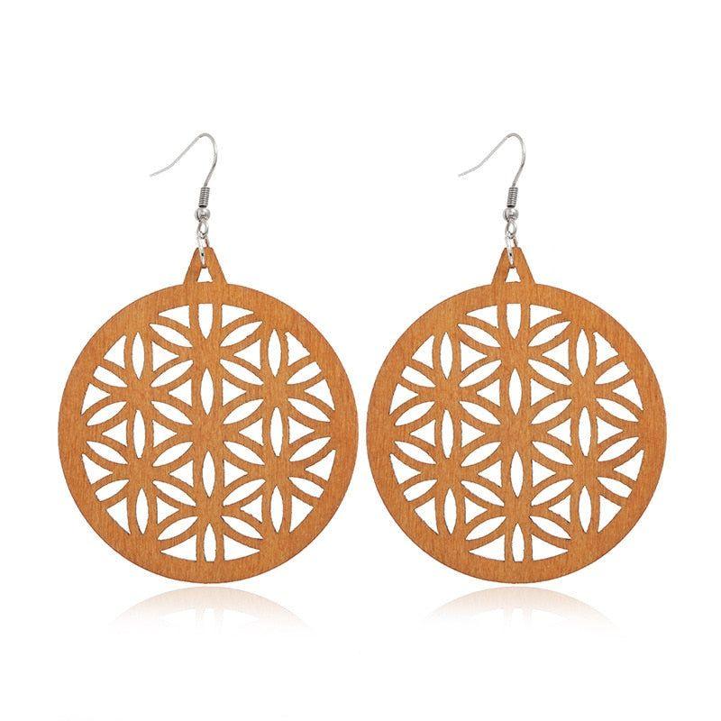 Geometric Big Dangle Earrings Charm Jewelry DS0425 - Touchy Style