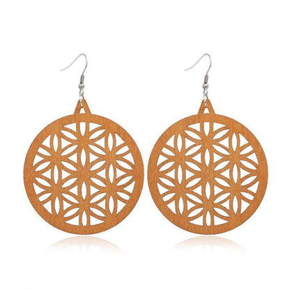 Geometric Big Dangle Earrings Charm Jewelry DS0425 - Touchy Style