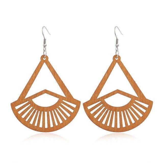 Geometric Big Dangle Earrings Charm Jewelry DS0425 - Touchy Style