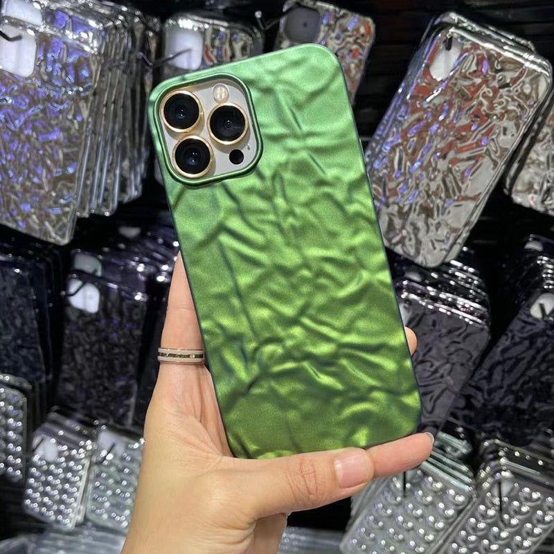 Glitter Laser Satin Cute Phone Cases For iPhone 13 Pro Max 7 8 Plus XR X XS 11 12 Pro Max - Touchy Style