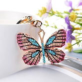 Glittering Full Rhinestone Butterfly Unique Key Chain - C5198 - Touchy Style