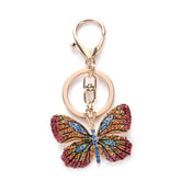 Glittering Full Rhinestone Butterfly Unique Key Chain - C5198 - Touchy Style