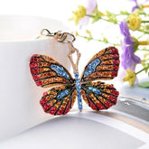 Glittering Full Rhinestone Butterfly Unique Key Chain - C5198 - Touchy Style