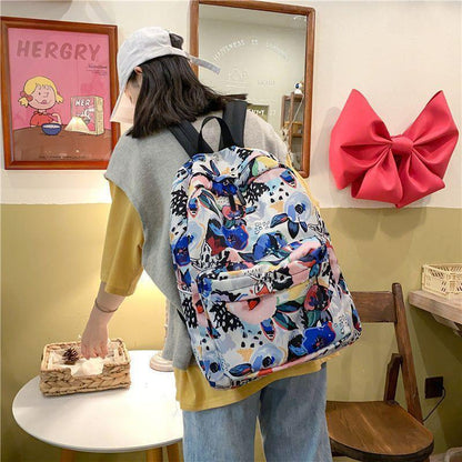 Graffiti Flowers College Fashion Cool Backpacks JN57 Schoolbag - Touchy Style