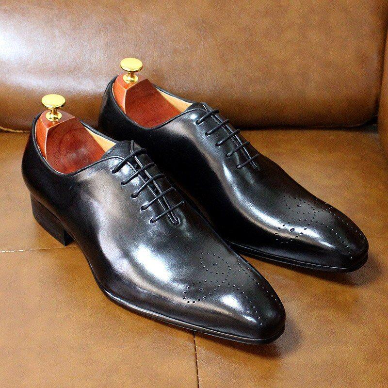 Handmade Oxfords Leather Men Shoes Fashion Casual Formal Business Dress Shoes MCSCOS12 - Touchy Style