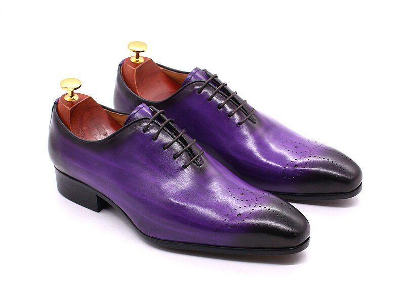 Handmade Oxfords Leather Men Shoes Fashion Casual Formal Business Dress Shoes MCSCOS12 - Touchy Style