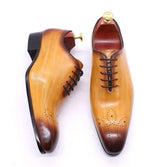 Handmade Oxfords Leather Men Shoes Fashion Casual Formal Business Dress Shoes MCSCOS12 - Touchy Style